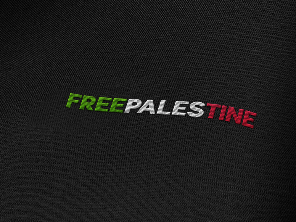 Arewa "Free Palistine" Embroidery Oversized Premium Hoodie - Arewa Lifestyle